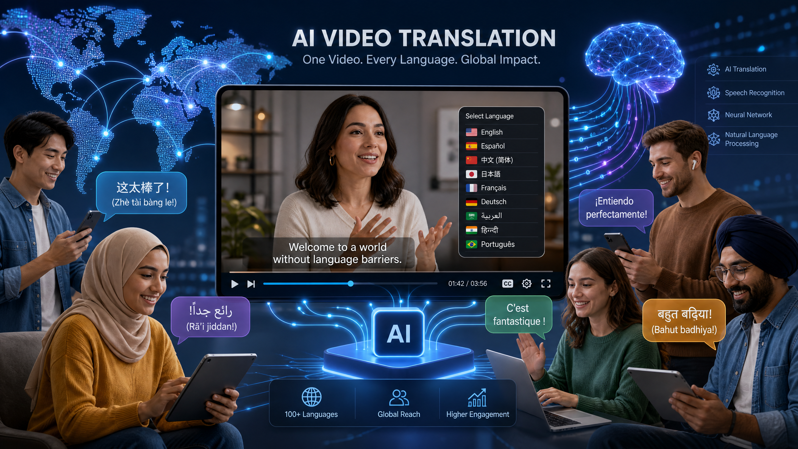AI動画翻訳が多言語マーケティングにもたらす革新：グローバル市場での競争力を高める
