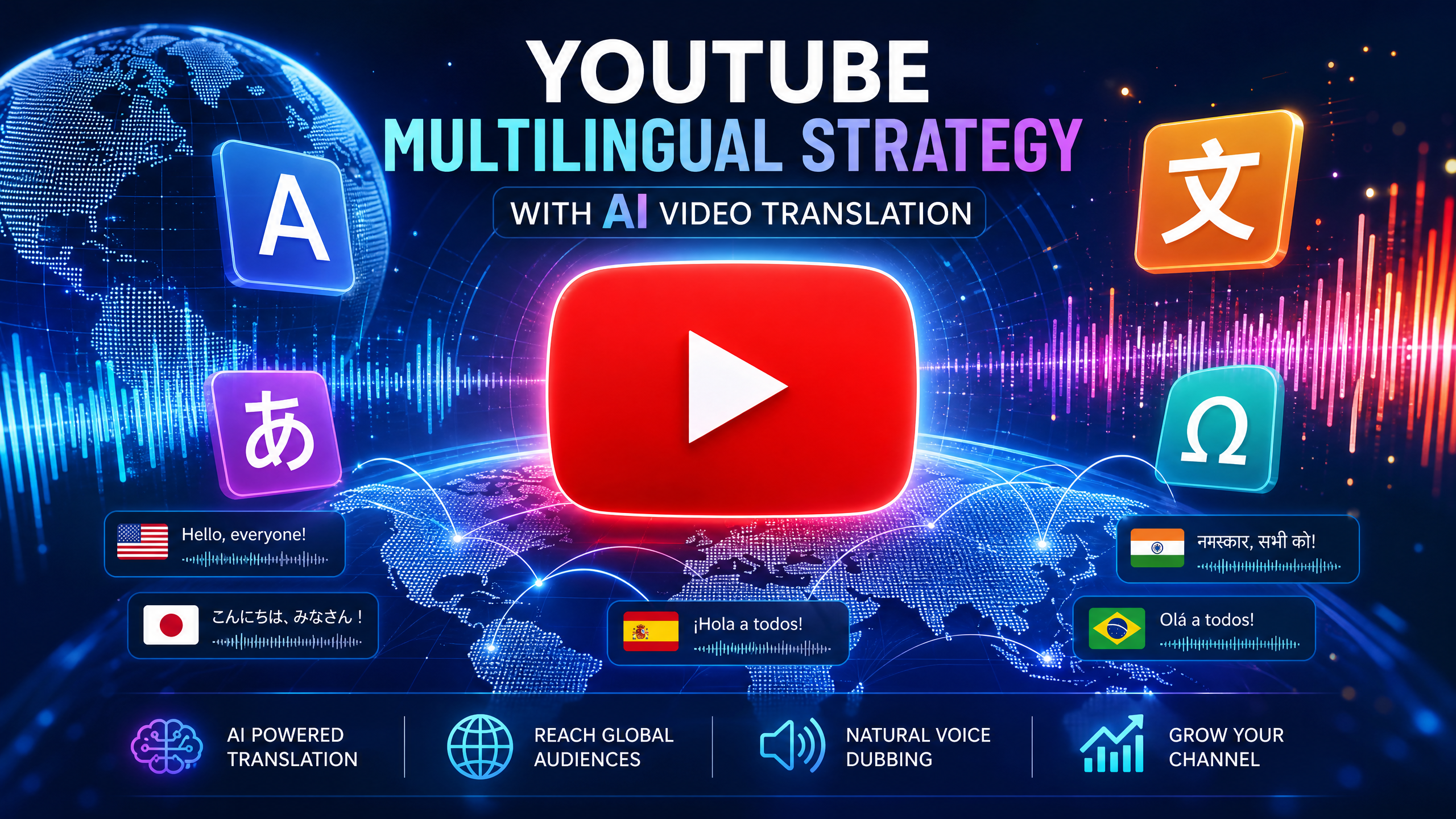 AI動画翻訳でYouTubeを多言語化！グローバル視聴者を獲得するステップ